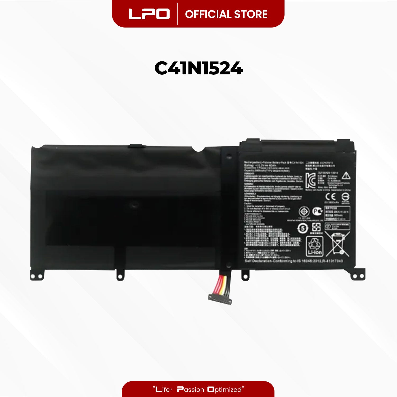 Laptop Battery C41N1524 Compatible with Asus ZenBook Pro UX501VW-DS71T-HID4, UX501VW-FI016T