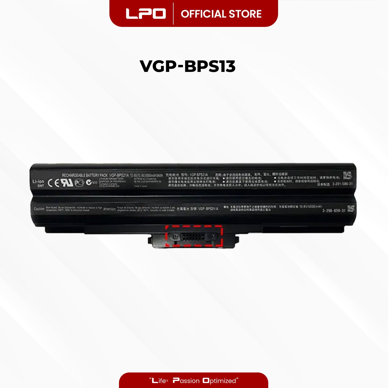 Laptop Battery VGP-BPS13 Compatible with Sony Vaio VGN-AW VGN-CS VGN-FW VGP-BPS13B/Q