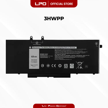Laptop Battery 3HWPP Compatible with Dell Latitude 5401 5410 5411 // Latitude 5501 5510