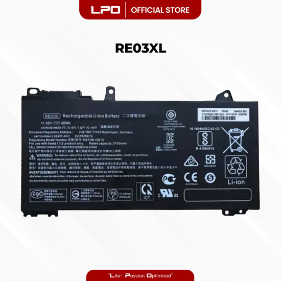 Laptop Battery RE03XL Compatible with HP ProBook 430 440 445 450 455R G6, ProBook 430