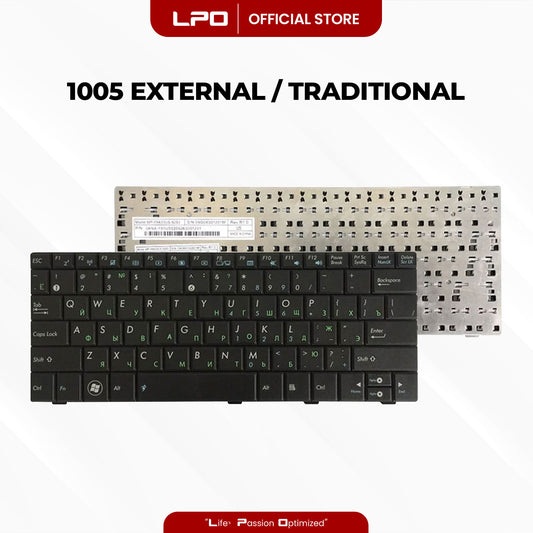 Laptop Keyboard ASUS 1005 External / Traditional Black US Compatible with Asus EEE PC 1005 HA