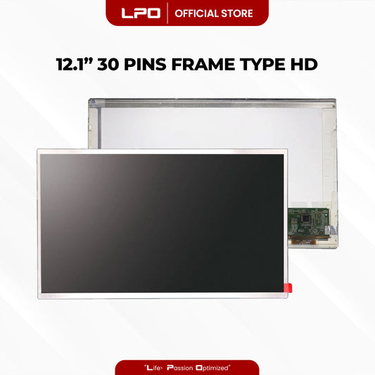 Laptop LCD Screen 12.1" 30 Pins Frame Type HD 1366 x 768 60Hz Compatible with HSD121PHW1