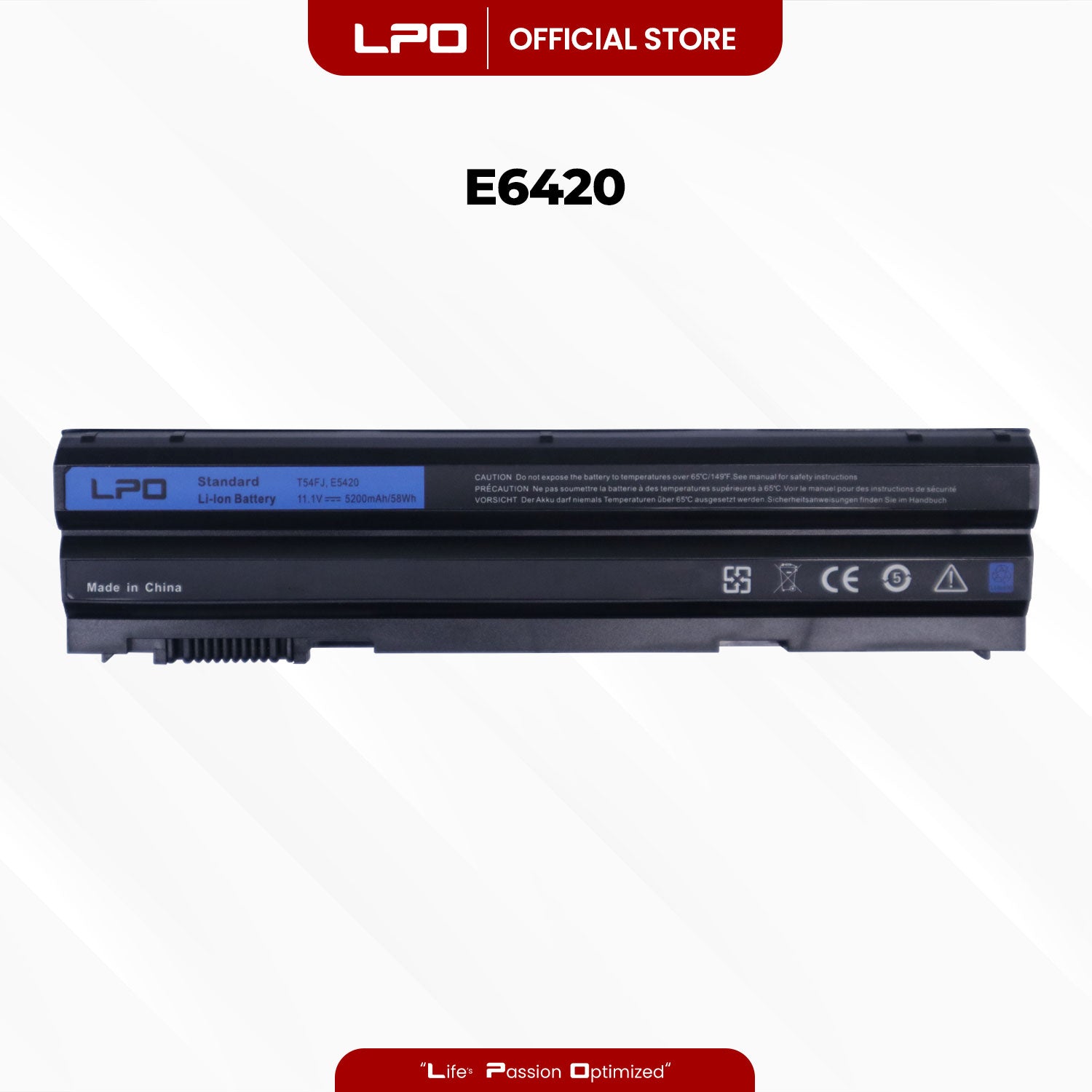 Laptop Battery E6420 Compatible with Dell E5420 E5430 E5520 E5530 E6420 E6430 E6520 - LPO Laptop PC-Outlet