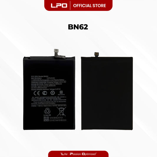 Cellphone Battery Xiaomi Redmi Note 9 4G 2020 BN62 Compatible with M2010J19SC - LPO Laptop PC-Outlet