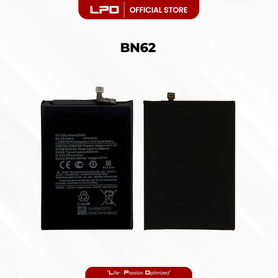 Cellphone Battery Xiaomi Redmi Note 9 4G 2020 BN62 Compatible with M2010J19SC - LPO Laptop PC-Outlet