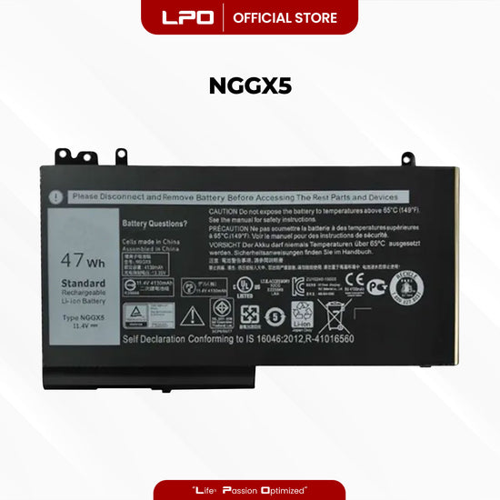 Laptop Battery NGGX5 Compatible with Dell Latitude E5270 E5470 E5570 M3510 Series