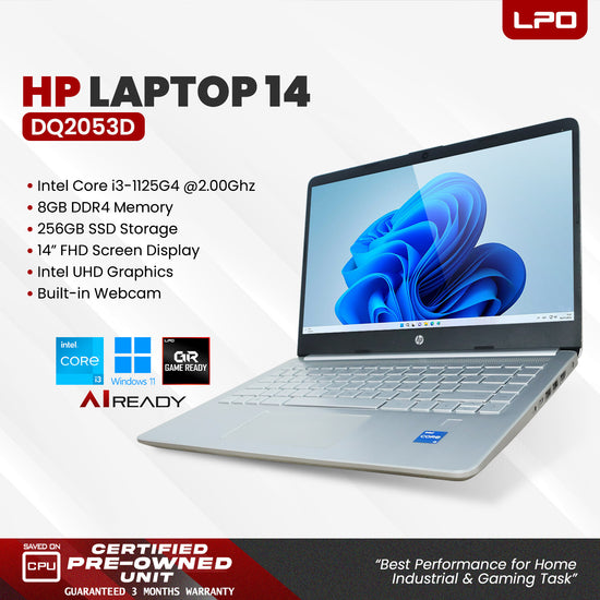 Pre owned HP Laptop 14-DQ2053D