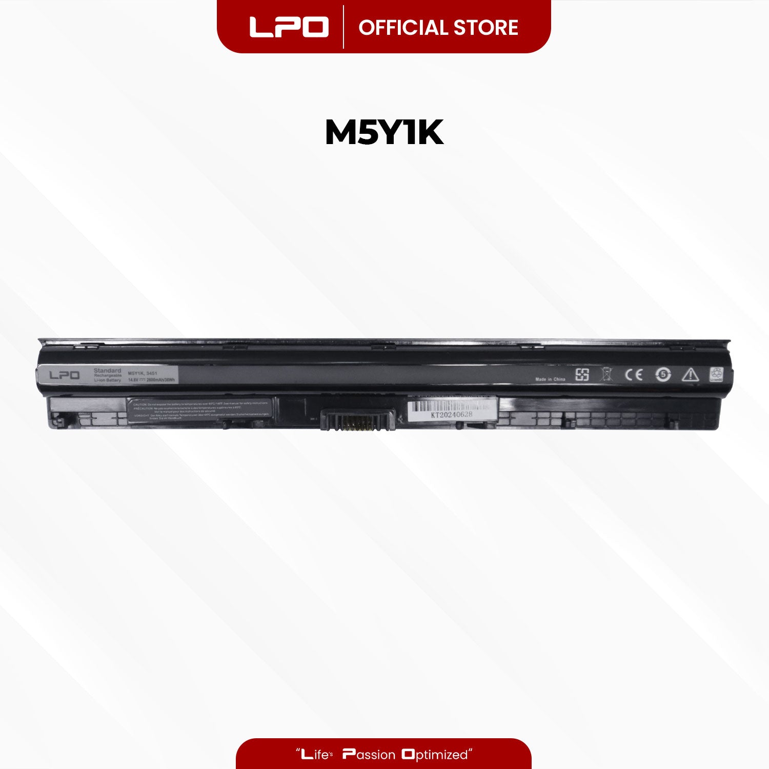 Laptop Battery M5Y1K Compatible with Dell Inspiron 15 14 17 5000 3000 Series 5566 5555
