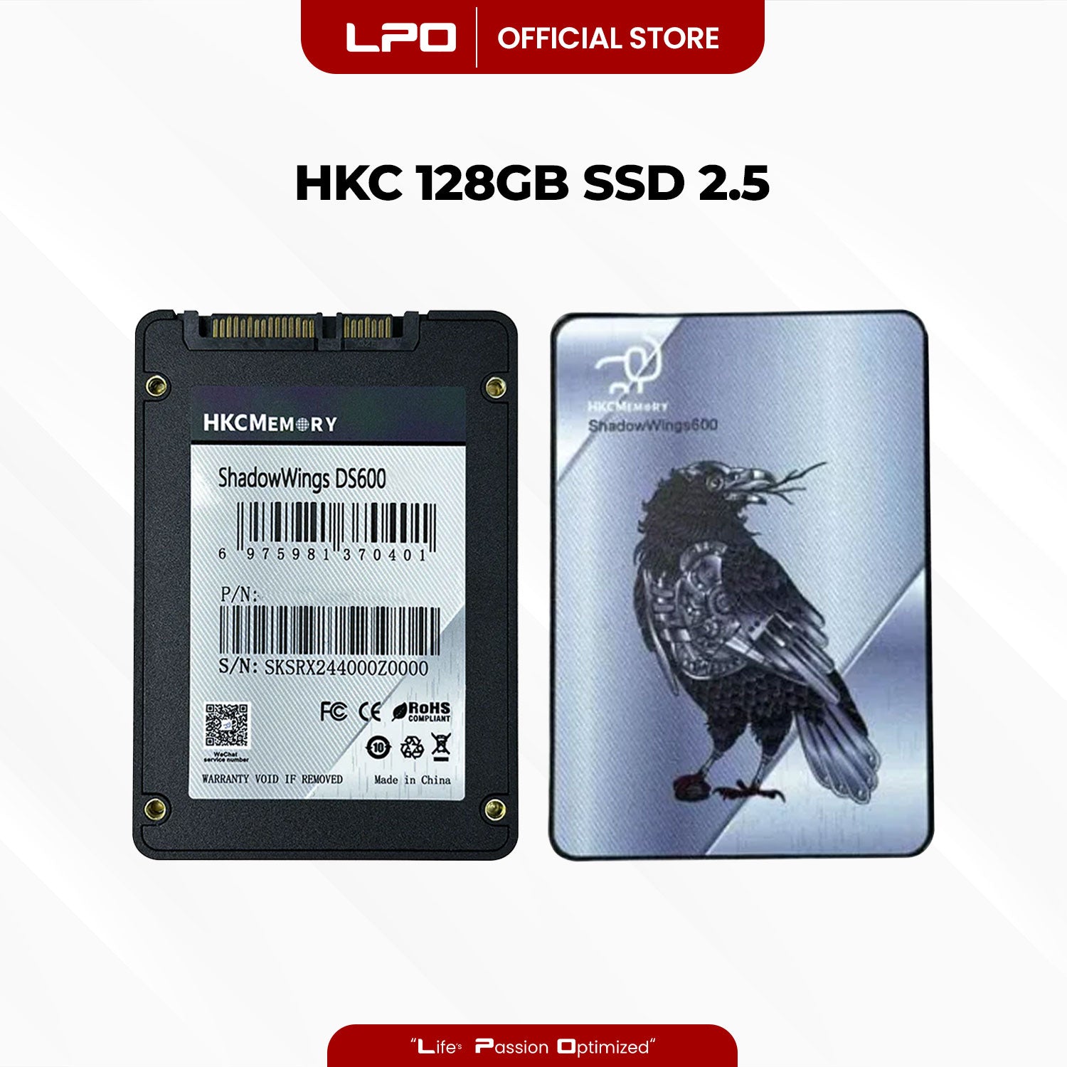 HKC 128GB SATA SSD 2.5 For Laptop and Desktop