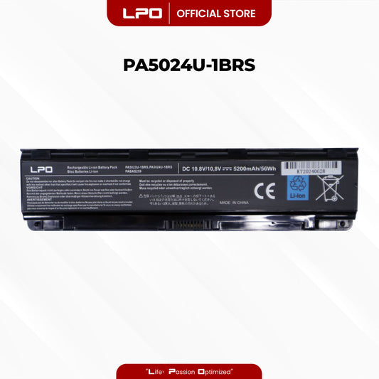 Laptop Battery PA5024U-1BRS Compatible with Toshiba Satellite C55 C55-A C55T C55DT C55D C855 C855D L855 L875 P855 P875 S855 S875 Series Battery PA5109U-1BRS PA5026U-1BRS PA5024U-1BRS PA5024U-1BRS - LPO Laptop PC-Outlet