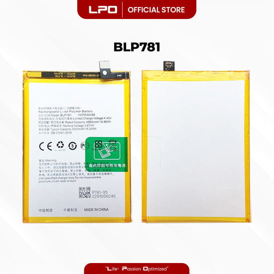 Cellphone Battery	Oppo A52 2020 BLP781 Compatible with CPH2061, CPH2069, PADM00, PDAM10 - LPO Laptop PC-Outlet