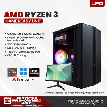 Pre owned AMD Ryzen 3 Game Ready Unit YGT M3