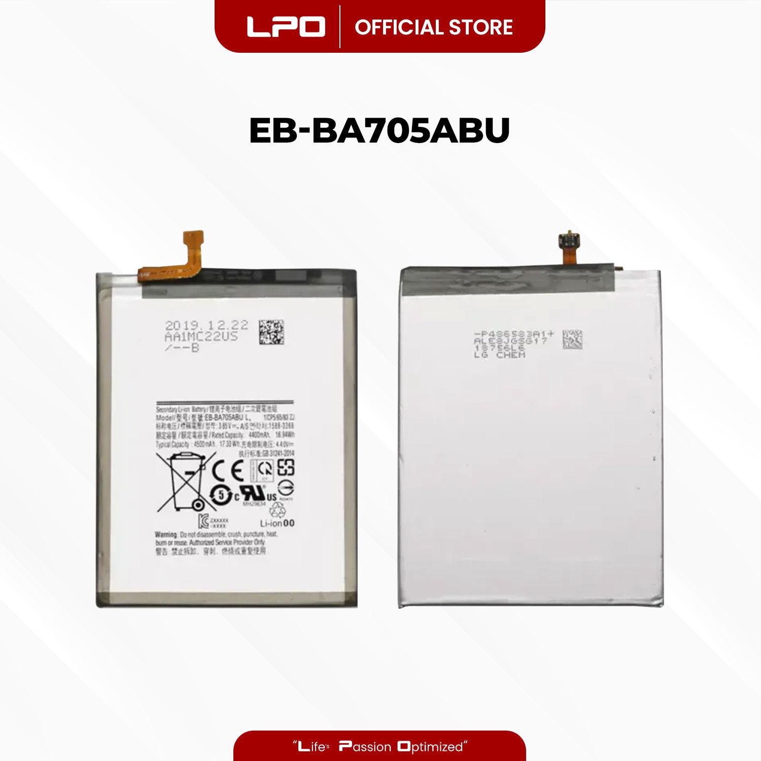 Cellphone Battery Samsung Galaxy A70 2019 EB-BA705ABU Compatible with SM-A705F, SM-A705FN