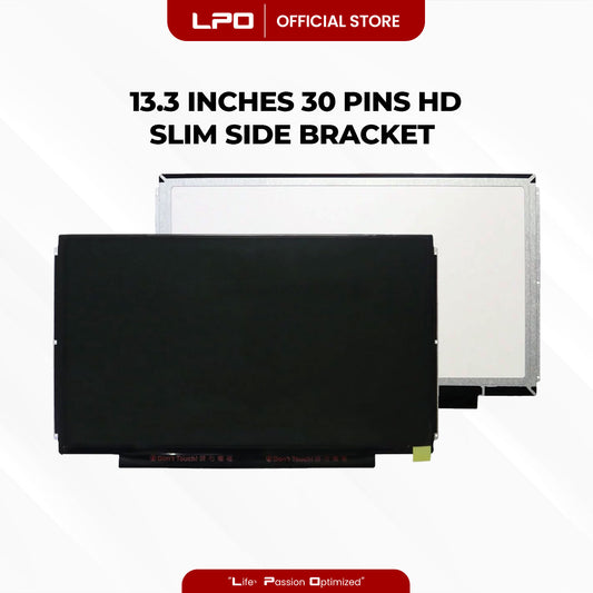Laptop LCD Screen 13.3" 30 Pins Slim Type Side Bracket (Elephant ears) HD 1366 x 768 60Hz Compatible with Dell Latitude 3340 13.3" 0F9RHP B133XTN01.6 H/W: 1A F/W:1