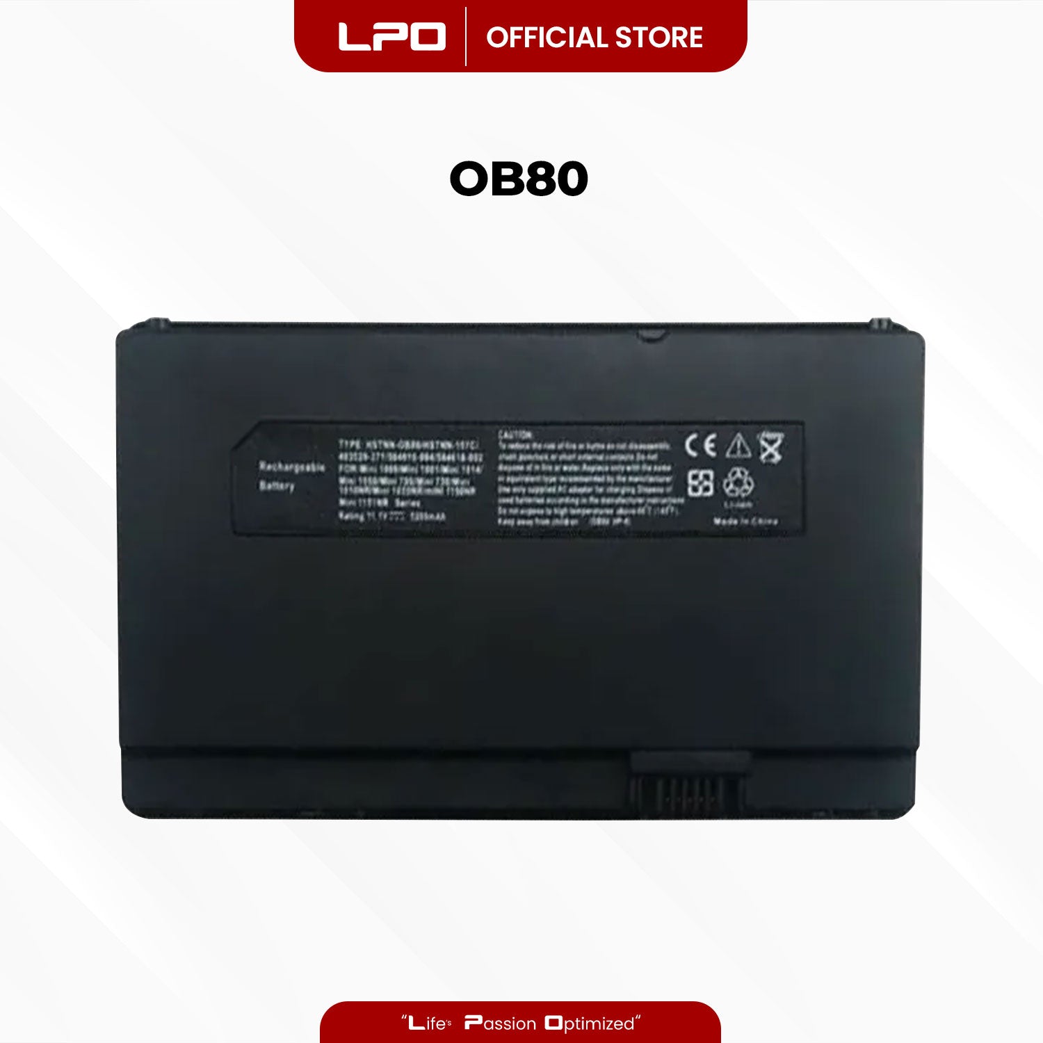Laptop Battery OB80 Compatible with HP Mini 1005TU