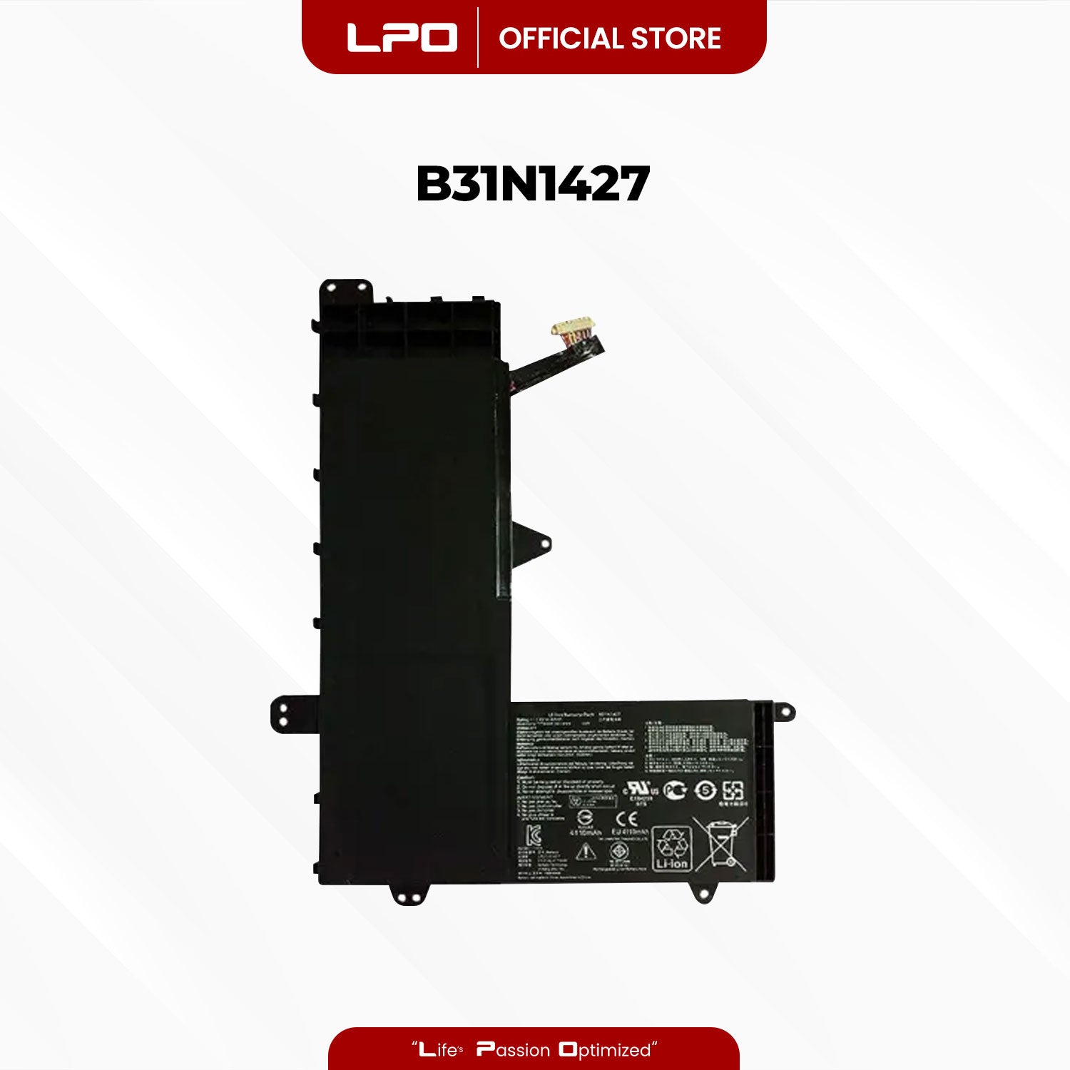 Laptop Battery B31N1427 Compatible with Asus EeeBook E502MA-XX0069T, XX0079B, E502M