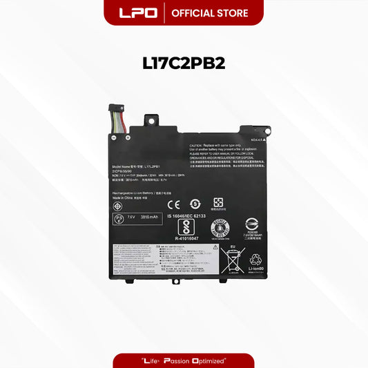 Laptop Battery L17C2PB2 Compatible with Lenovo V330-14IKB Series L17C2PB2, L17C2PB1, L17L2PB1, L17M2PB1, L17M2PB2