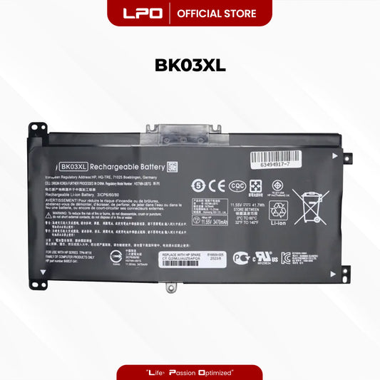 Laptop Battery BK03XL Compatible with HP Battery BK03XL Compatible part numbers: 916366-421