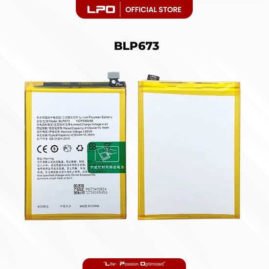 Cellphone Battery	Oppo A12 A8 A3S BLP673 Compatible with CPH2083, CPH2077, PDBM00, CPH1803, CPH1853, CPH1805 - LPO Laptop PC-Outlet