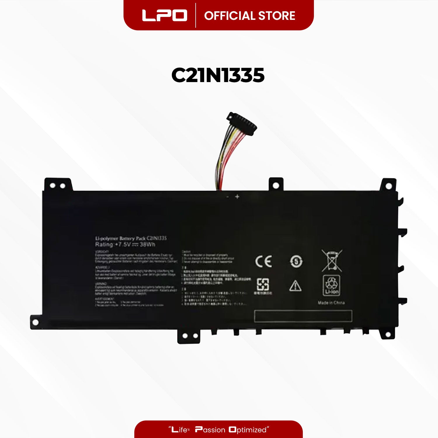 Laptop Battery C21N1335 Compatible with Asus VivoBook S451 S451L S451LA S451LB