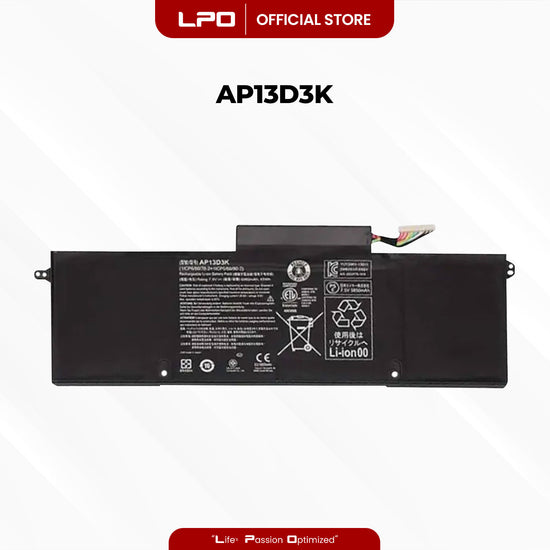 Laptop Battery AP13D3K Compatible with Acer Aspire S3-392G, 54204G1, 54206G50TWS01