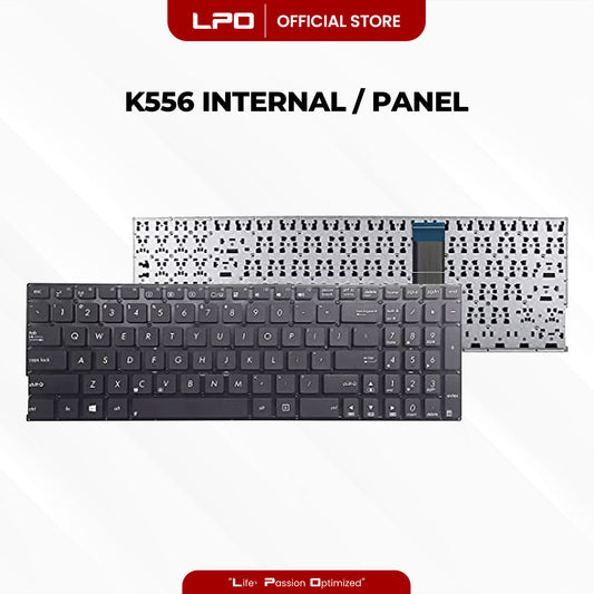 Laptop Keyboard ASUS K556 Internal / Panel Black US Compatible with Asus K556 K556U K556UA