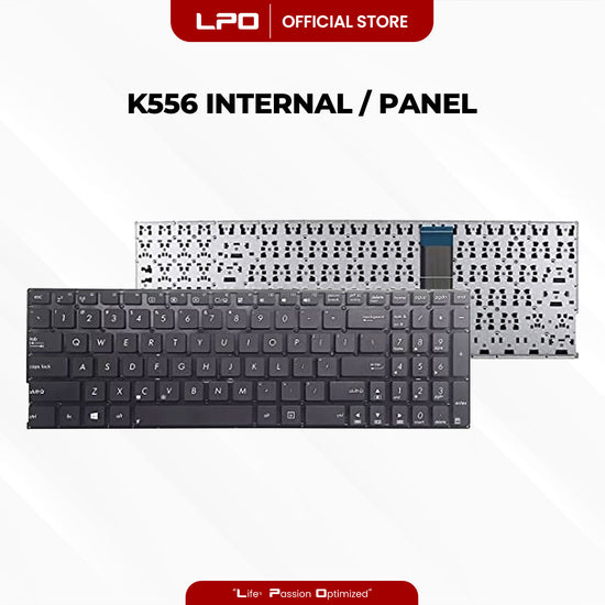 Laptop Keyboard ASUS K556 Internal / Panel Black US Compatible with Asus K556 K556U K556UA