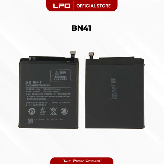 Cellphone Battery Xiaomi Redmi Note 4 (MediaTek) 2016 BN41 Compatible wtih Xiaomi Redmi Note 4 (MediaTek) 2016 - LPO Laptop PC-Outlet