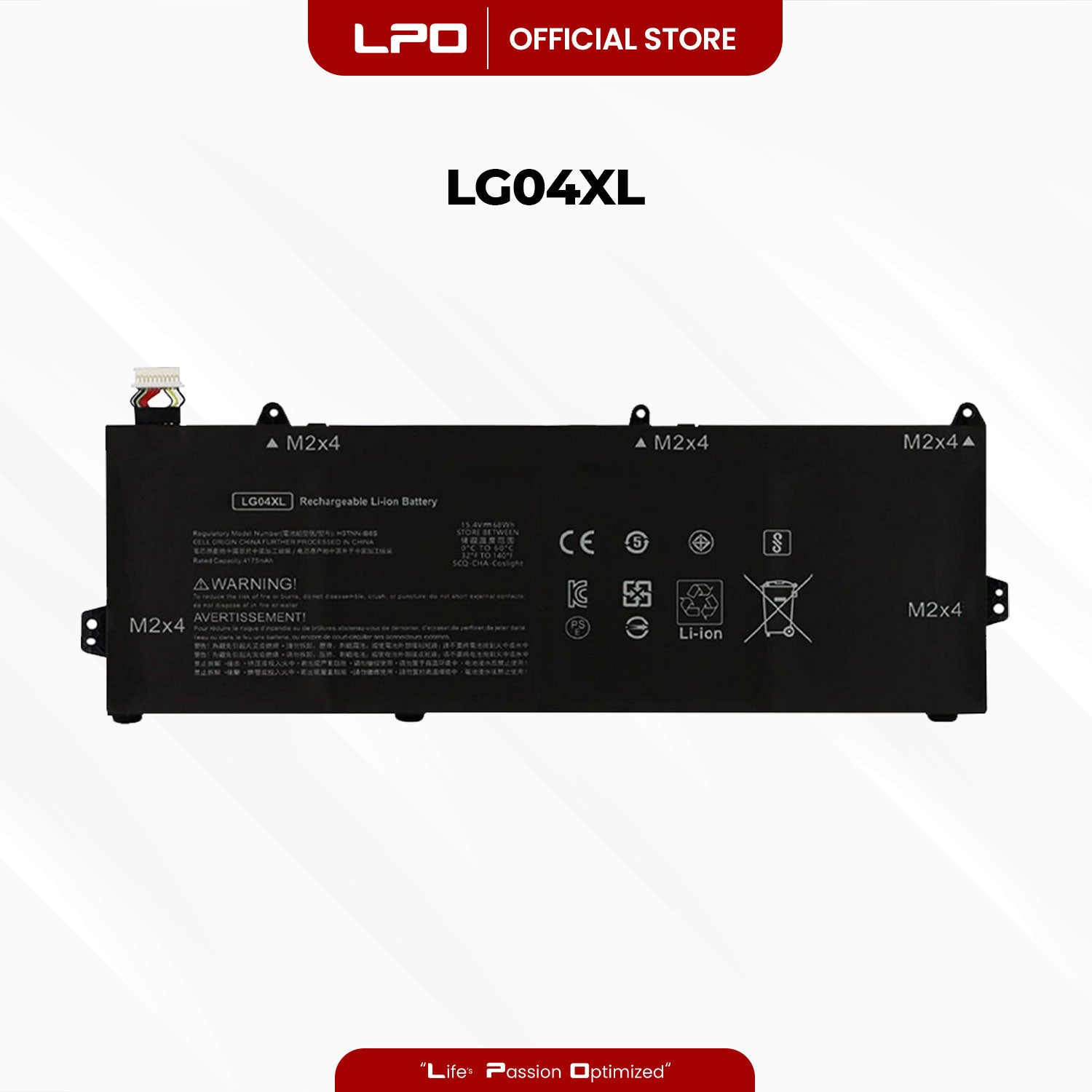 Laptop Battery LG04XL Compatible with HP Pavilion 15-CS3038TX, CS2051NW, CS1891NZ