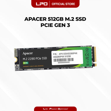 Apacer AS2280P4X 512GB PCIe Gen3 (AP512GAS2280P4X)