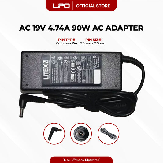 Laptop Charger Acer 19V 4.74A 90W	Common Pin 5.5mm x 2.5mm Compatible with Acer Aspire V3-571G-9686