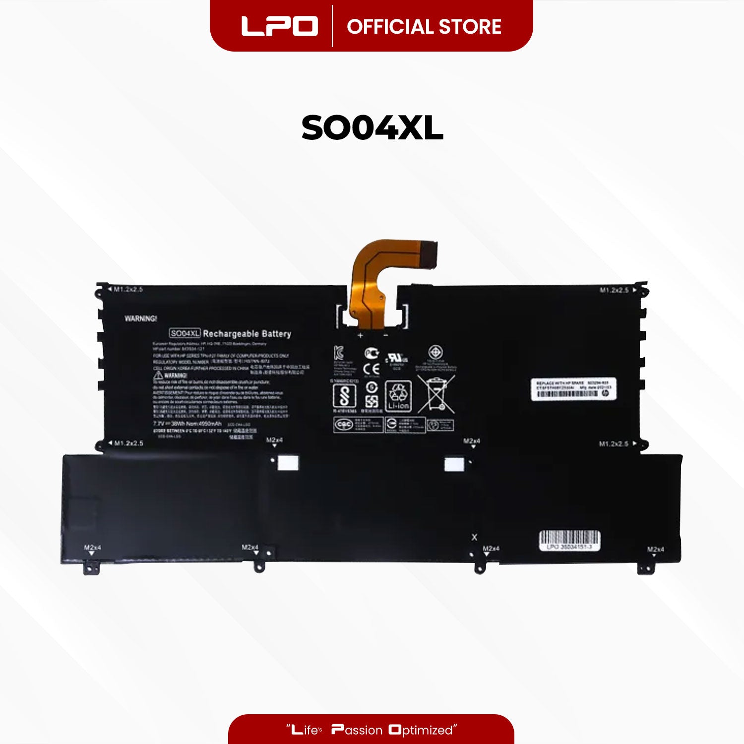 Laptop Battery SO04XL Compatible with HP Spectre Pro 13 G1, Hp Spectre 13-V000 13-V100