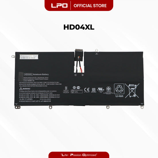 Laptop Battery HD04XL Compatible with HP Envy Spectre XT 13-2000eg 13-2021tu 13-2120tu Series