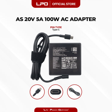 Laptop Charger Asus 20V 5A 100W TYPE C Compatible with ASUS ROG Flow X13