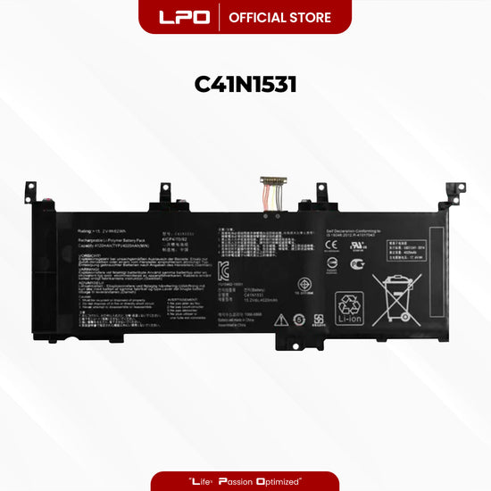 Laptop Battery C41N1531 Compatible with Asus GL502VS-1A, GL502VY-DS71, ROG GL502VS
