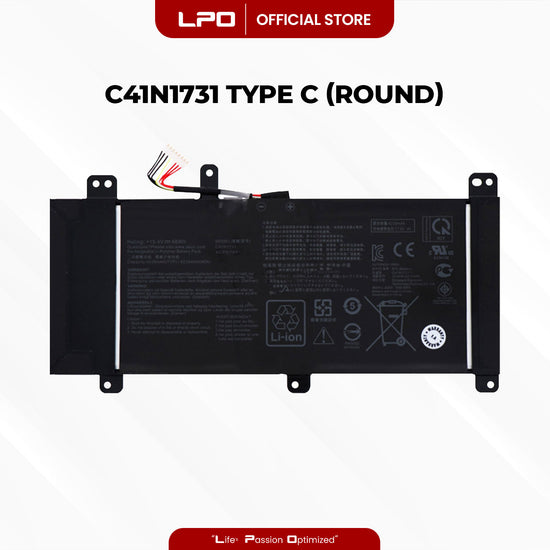 Laptop Battery C41N1731 TYPE C (ROUND) Compatible with ASUS ROG Strix Scar II GL704