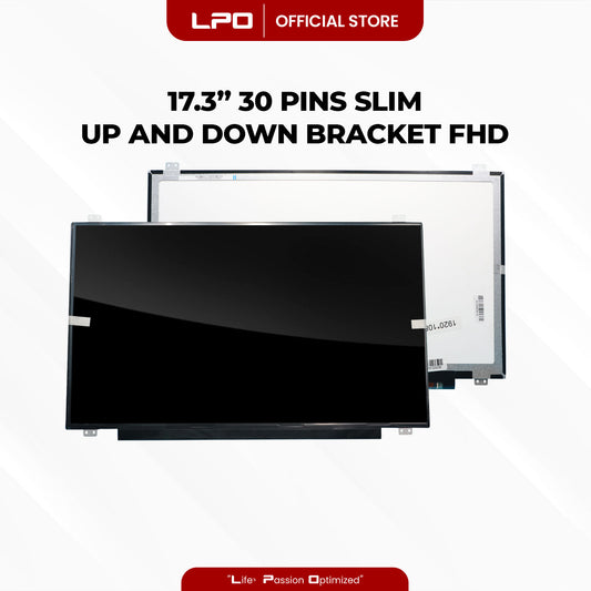 Laptop LCD Screen 17.3" 30 Pins Slim Type Up and Down Bracket FHD 1920 x 1080 60Hz Compatible with N173HCE-E31 Rev. C1