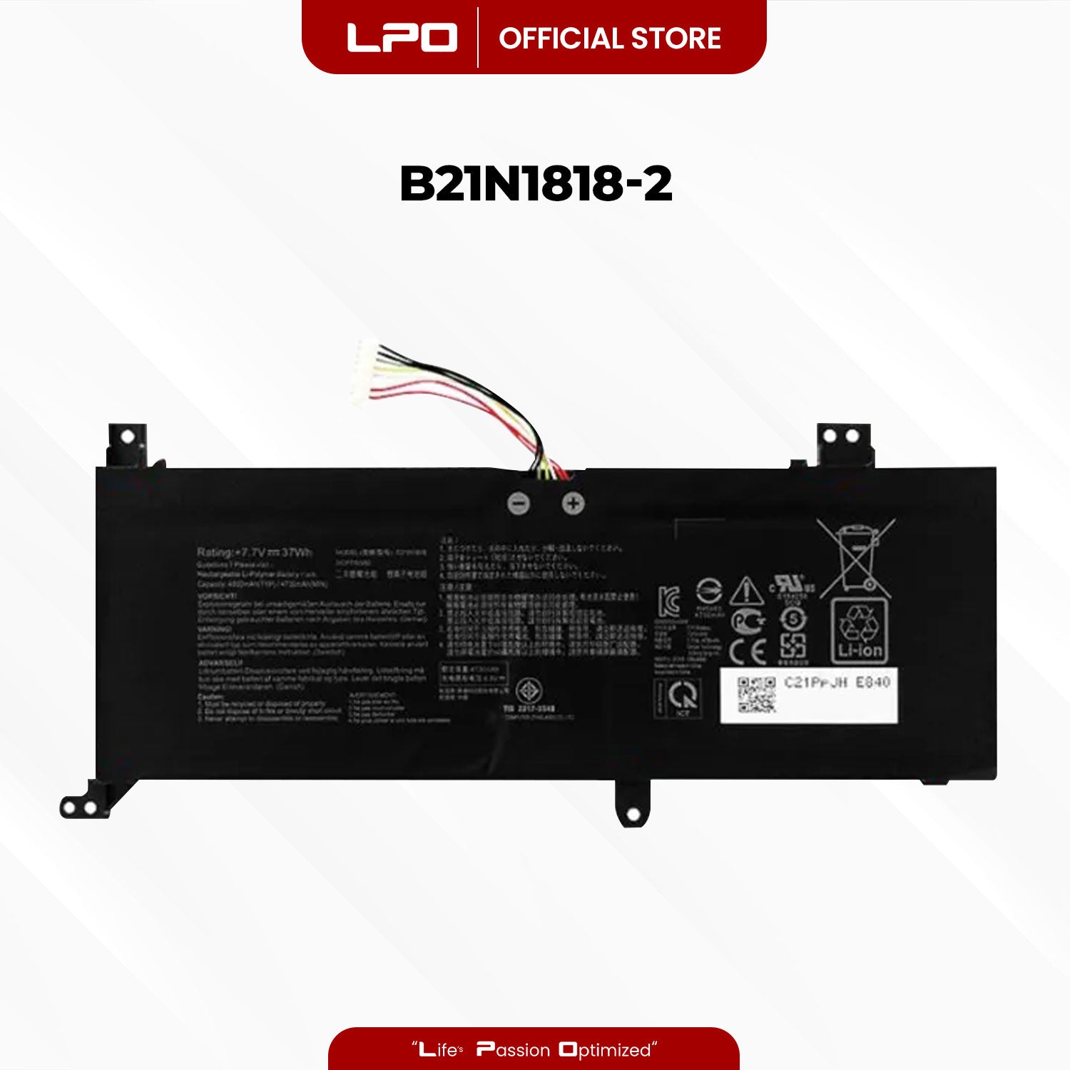 Laptop Battery B21N1818-2 Compatible with ASUS Y4200 Y5200F X512C X712UA Y5100D