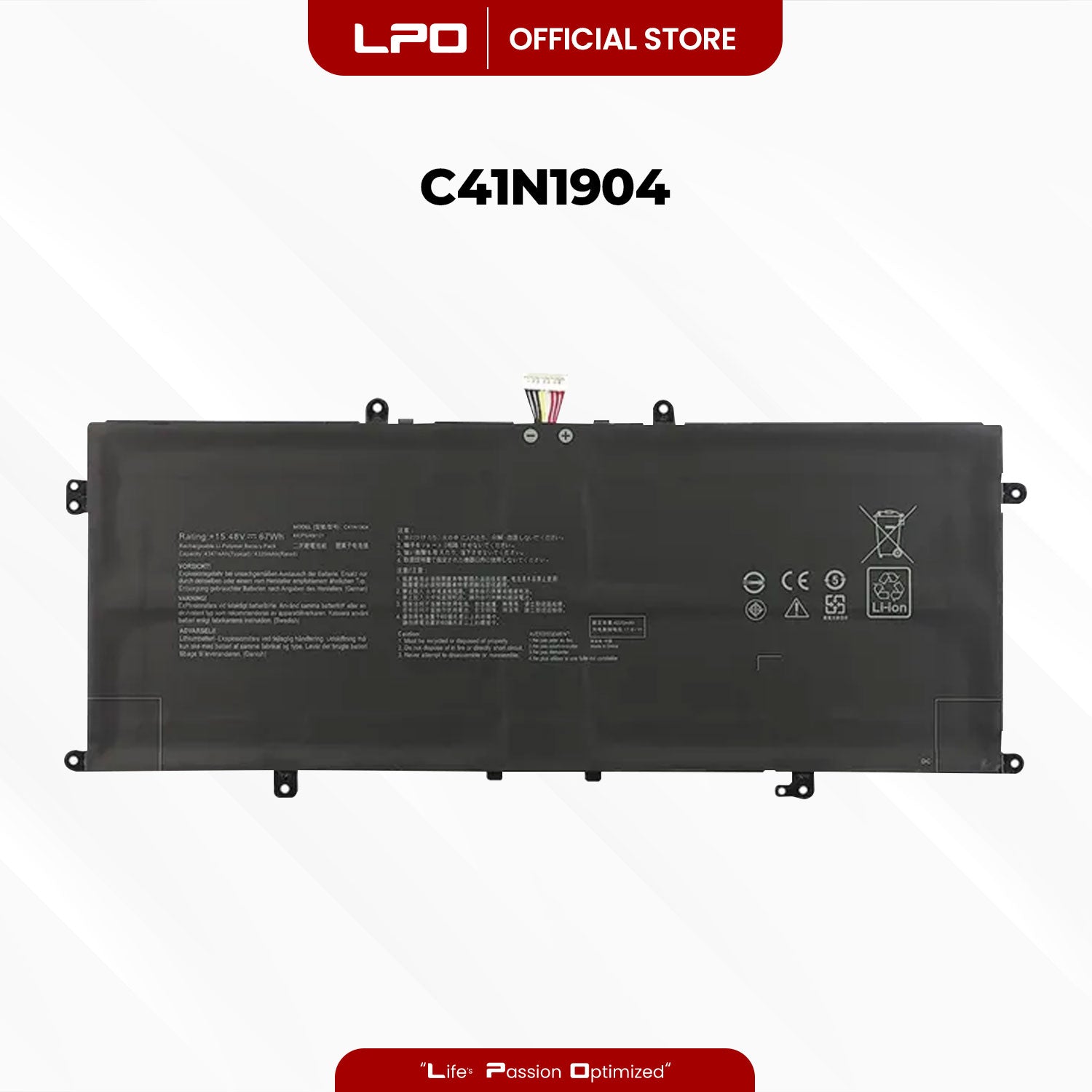 Laptop Battery C41N1904 Compatible with Asus ZenBook 14 UM425IA Series, UX425EA Series