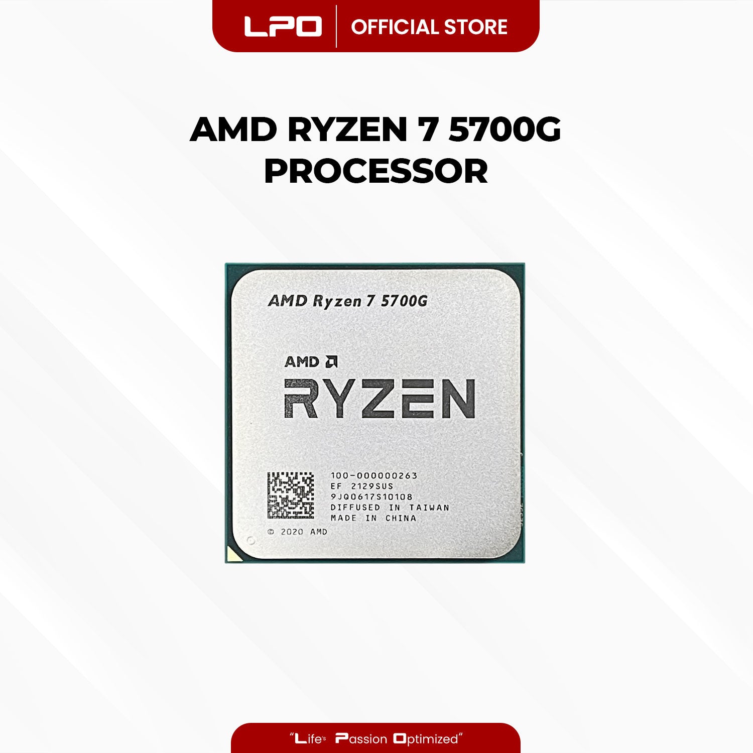 AMD Ryzen 7 5700G AM4 8 cores / 16 threads 3.8 GHz Up to 4.6 GHz 65W