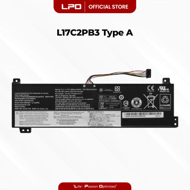 Laptop Battery L17C2PB3 Type A Compatible with Lenovo V130-15IGM V130-15IKB V330-15IKB - LPO Laptop PC-Outlet