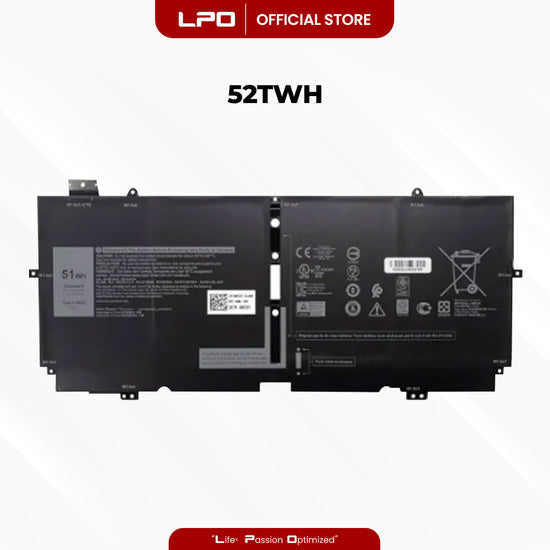 Laptop Battery 52TWH Compatible with Dell XPS 13 7390 2-in-1 Series Notebook.