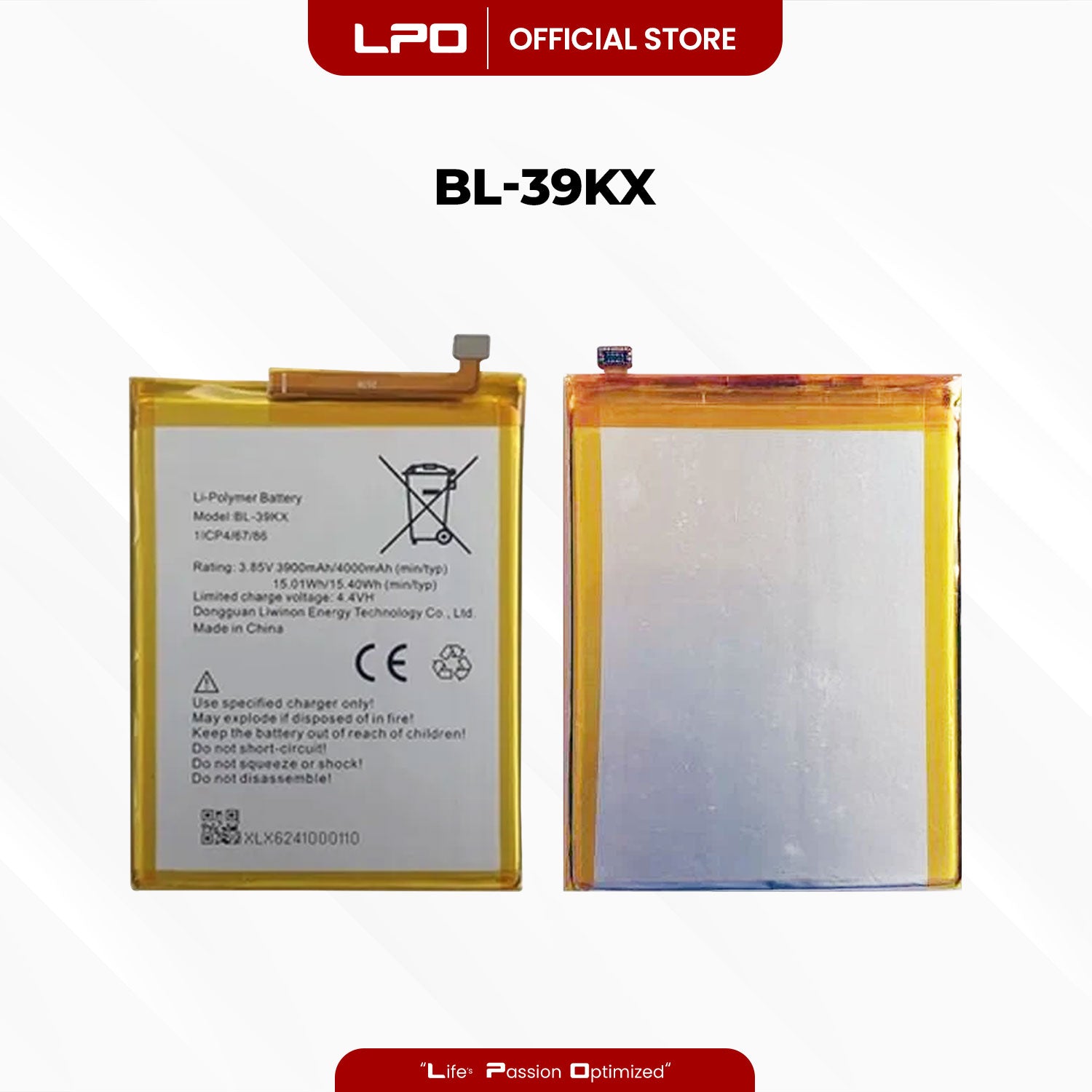 Cellphone Battery	Infinix S4 2019 BL-39KX Compatible with X626, X626B, X610B, X626B LTE - LPO Laptop PC-Outlet