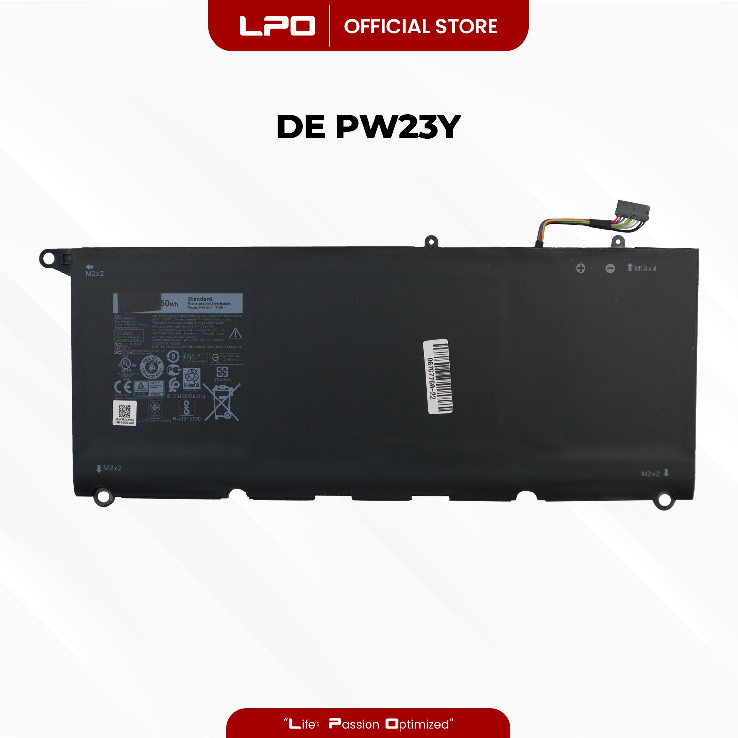 Laptop Battery PW23Y Compatible with Dell XPS 13 9360 XPS 13 2017 Series