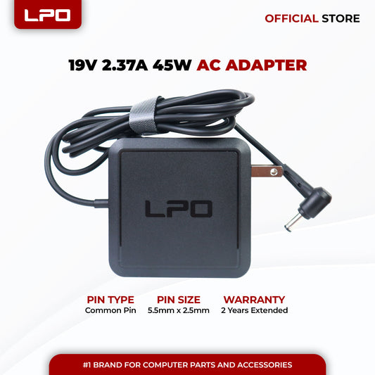 Laptop Charger Asus 19V 2.37A 45W	Common Pin 5.5mm x 2.5mm Compatible with ASUS UX305