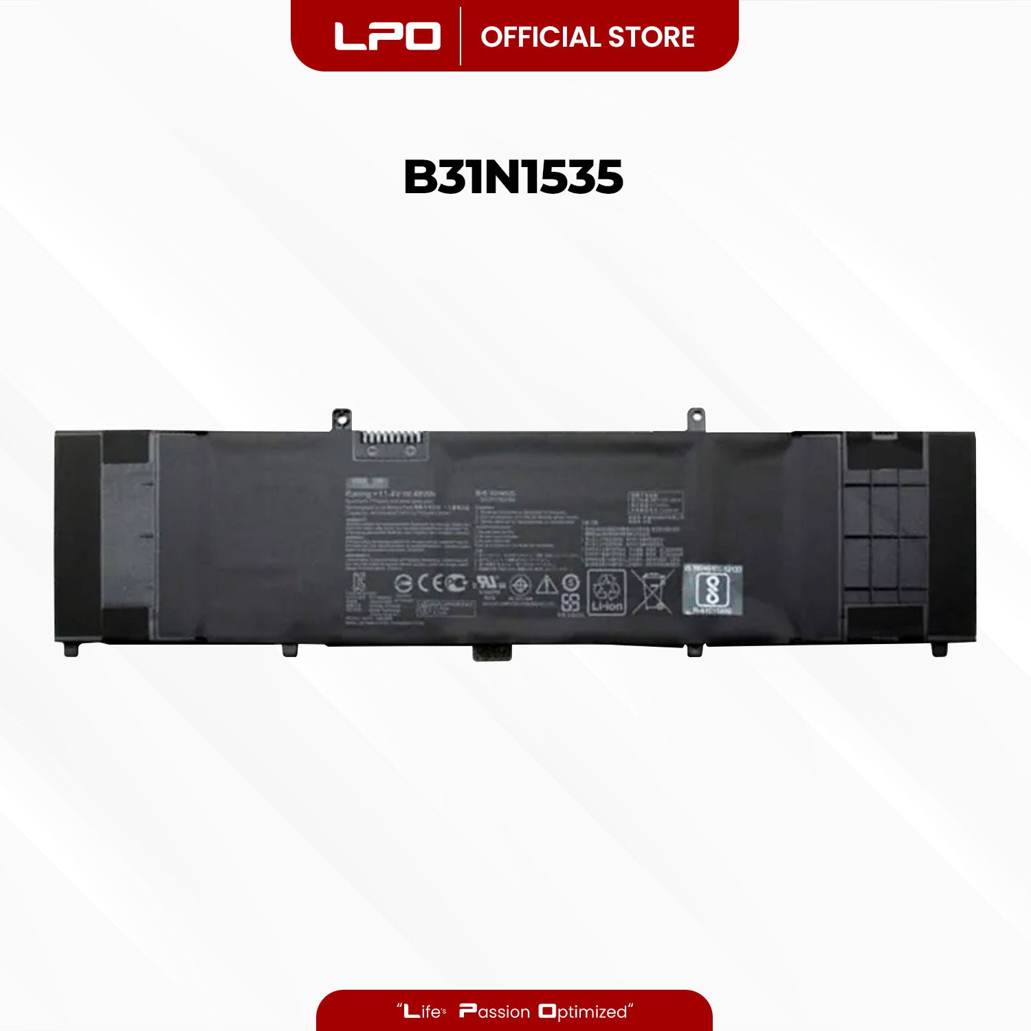 Laptop Battery B31N1535 Compatible with Asus Zenbook FC075T FC088T FC089T FC106R FC114T FC132T  GL011T GL085T GL123T GL151T RB52 UX310UQ UX310UQ-1A 1C FC396T GL011T UX410UA GV010T UX410UQ UX410UQ-1A 1C Series