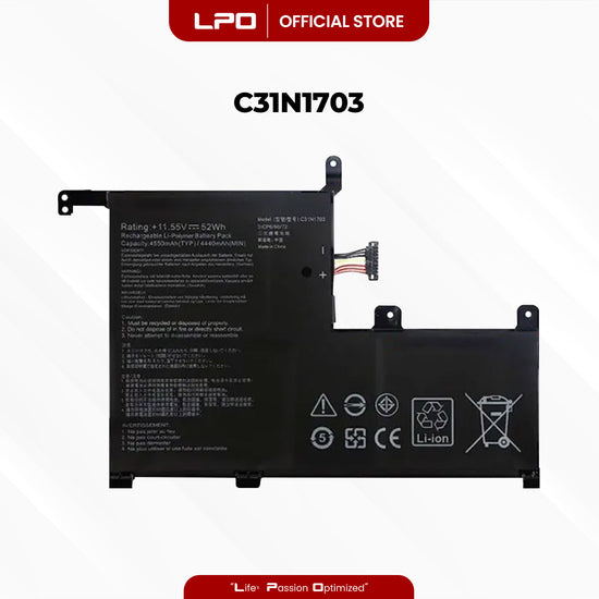 Laptop Battery C31N1703 Compatible with Asus Zenbook Flip UX561UA Q505UA Q505UA-BI5T7 Series