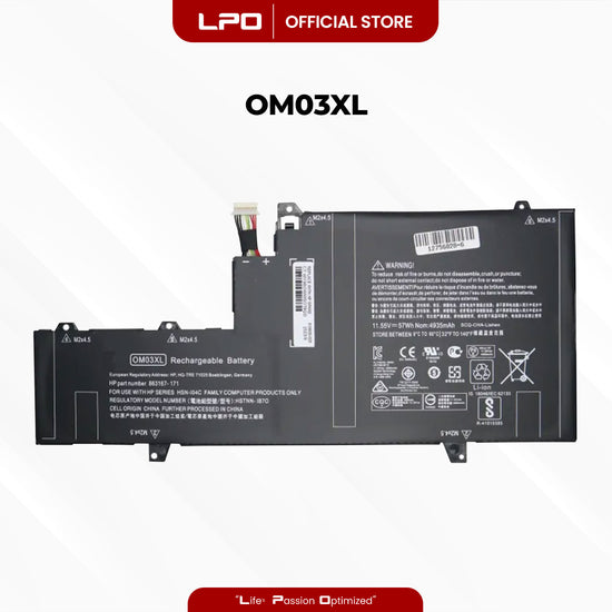 Laptop Battery OM03XL Compatible with HP EliteBook X360 1030 G2 Series