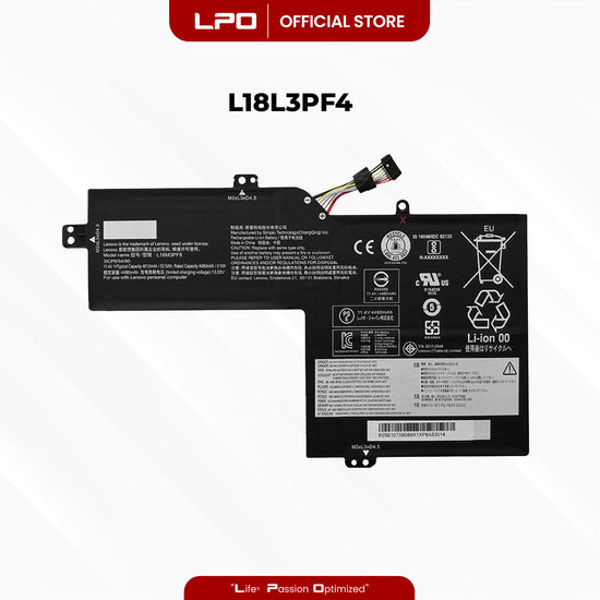 Laptop Battery L18L3PF4 Compatible with Lenovo 81NE000UUK 81NE004SIX 81NE00ABCK 81NG003GSB 81NE0032CK 81NE006AMJ 81NE00AWSP 81NG005HRK 81NE003FKR 81NE007KIV 81NE00BMRA 81NG00B5RK	L18M4PF5 5B10W67275