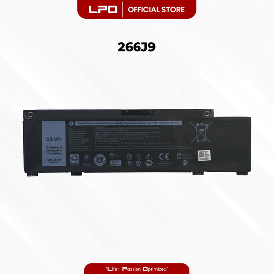 Laptop Battery 266J9 Compatible with Dell G315 3790 3590 3779 G5 5587 5590 INS 15PR 1545W 1745W 1845BL 1762BL 1742BR 1548BR